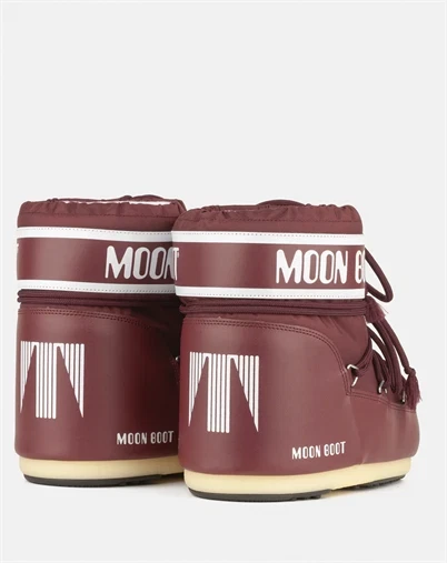 Moon Boot - Icon Low Nylon Støvle - Burdundy